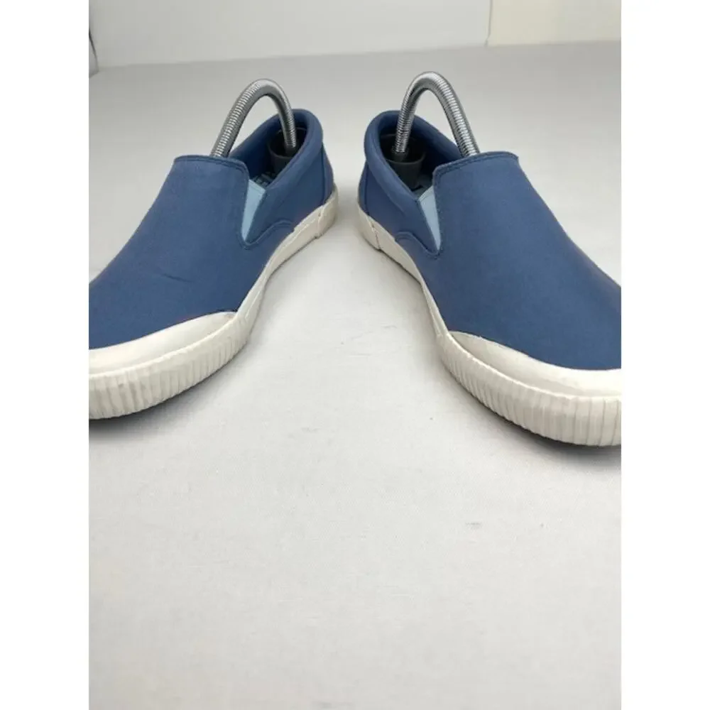 L.L.Bean Bayside Canvas Slip-On Sneakers Blue Womens 9 Casual Comfort Shoes